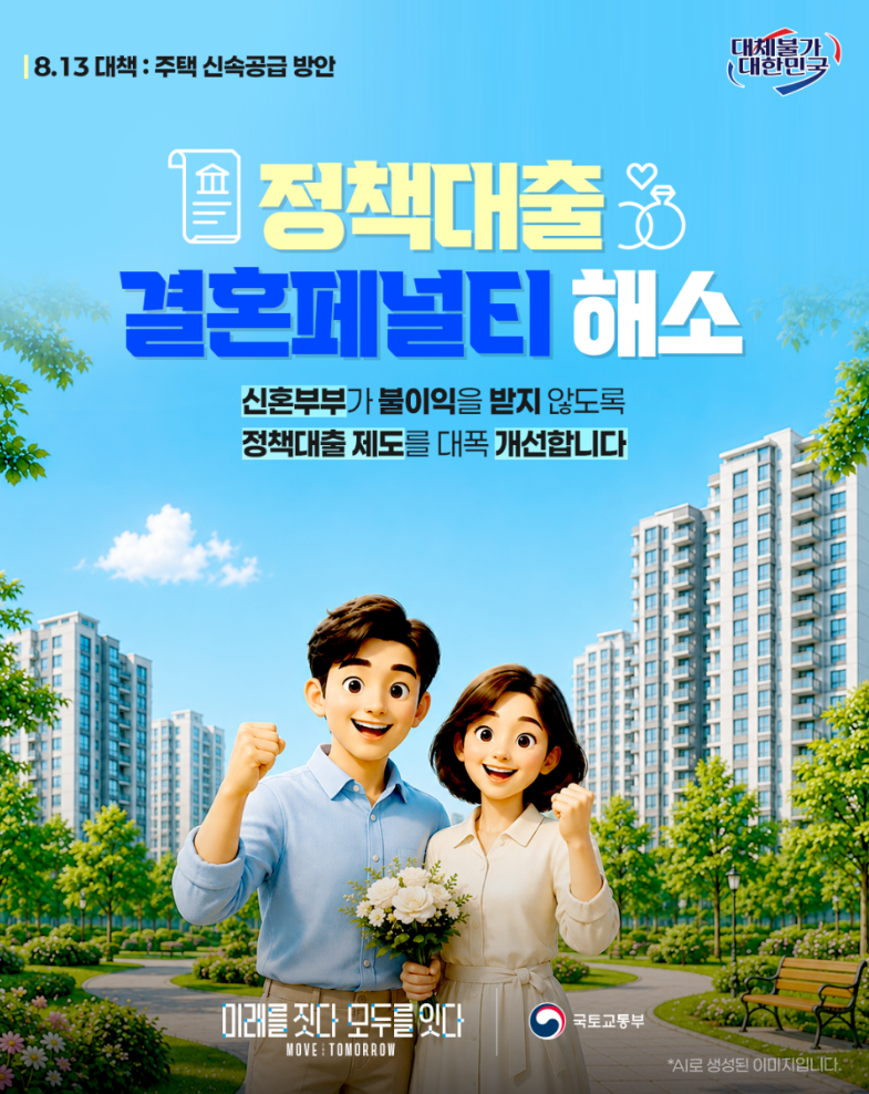  8.13 대책 주택 신속공급 방안 - ② 정책대출 결혼페널티 해소