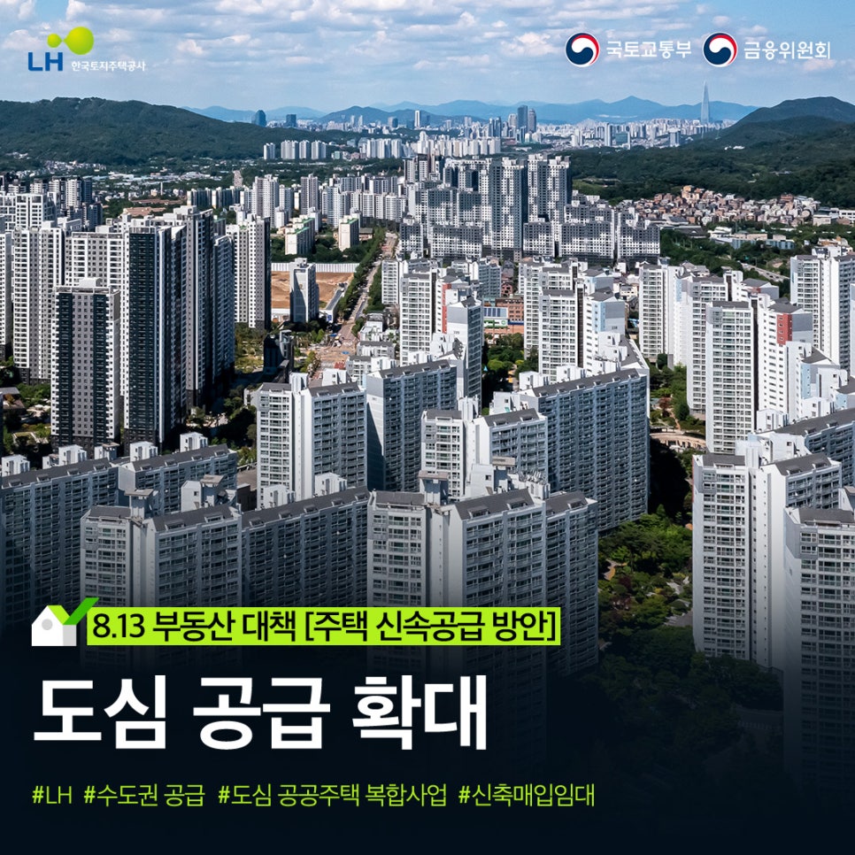 [8.13 부동산 대책] 주택 신속공급 방안 － 도심 공급 확대